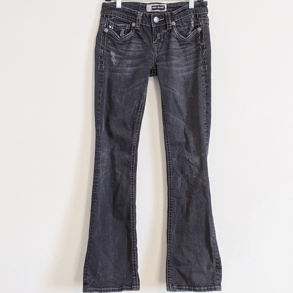 MEK Denim | black boot cut jeans | size 28/34